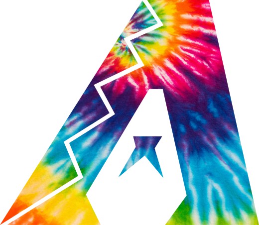 Arizona Diamondbacks rainbow spiral tie-dye logo vinyl decal